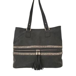 NWOT Dolce Girl Gray Vegan Leather Tote Bag